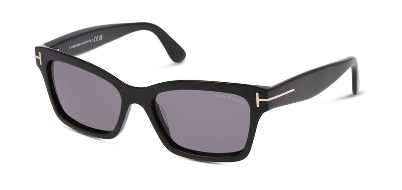 Tom Ford Rectangle Sunglasses FT1085 Black for Woman