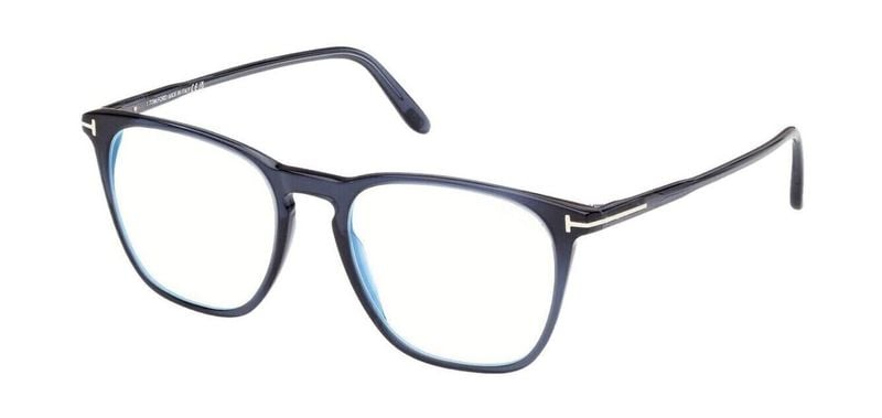 Lunettes de vue Tom Ford Ronde FT5937-B Bleu pour Homme