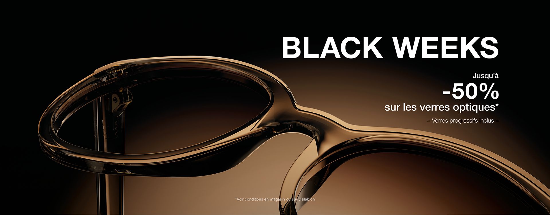 Jusqu’à -50% sur les verres optiques Verres progressifs inclus