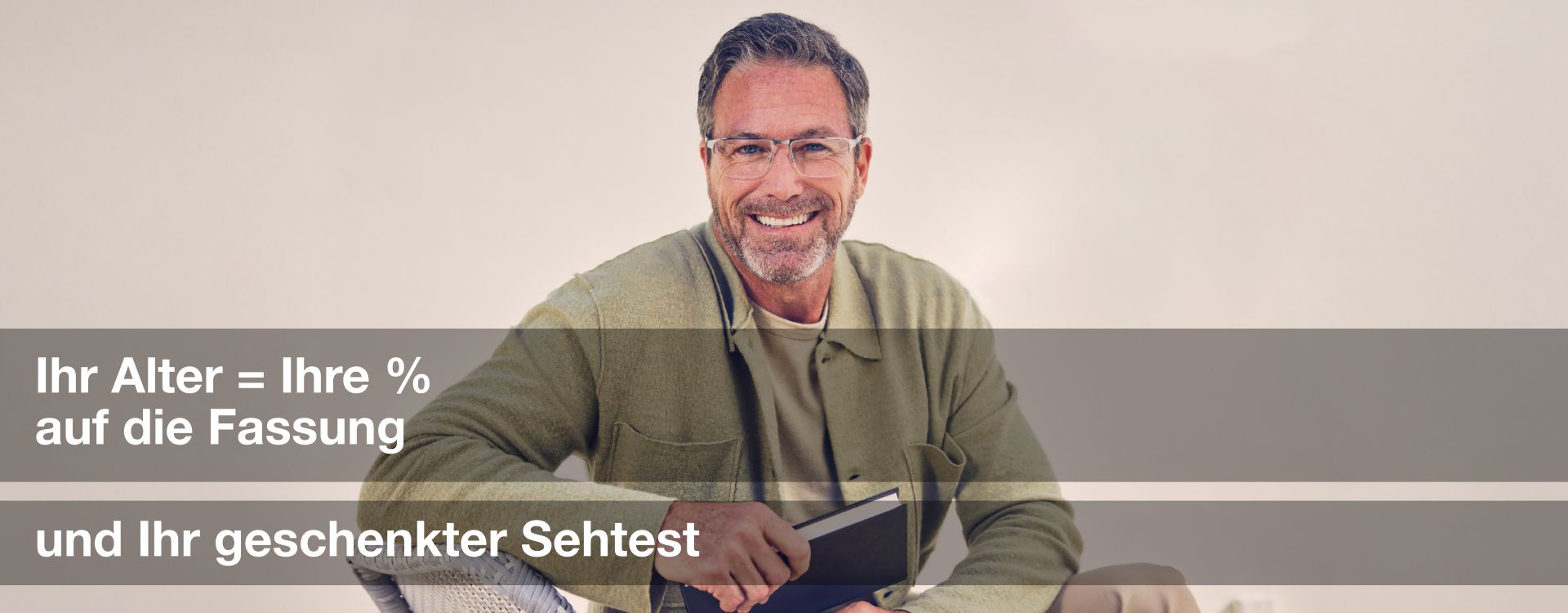 hr Alter = Ihr Rabatt in Prozent