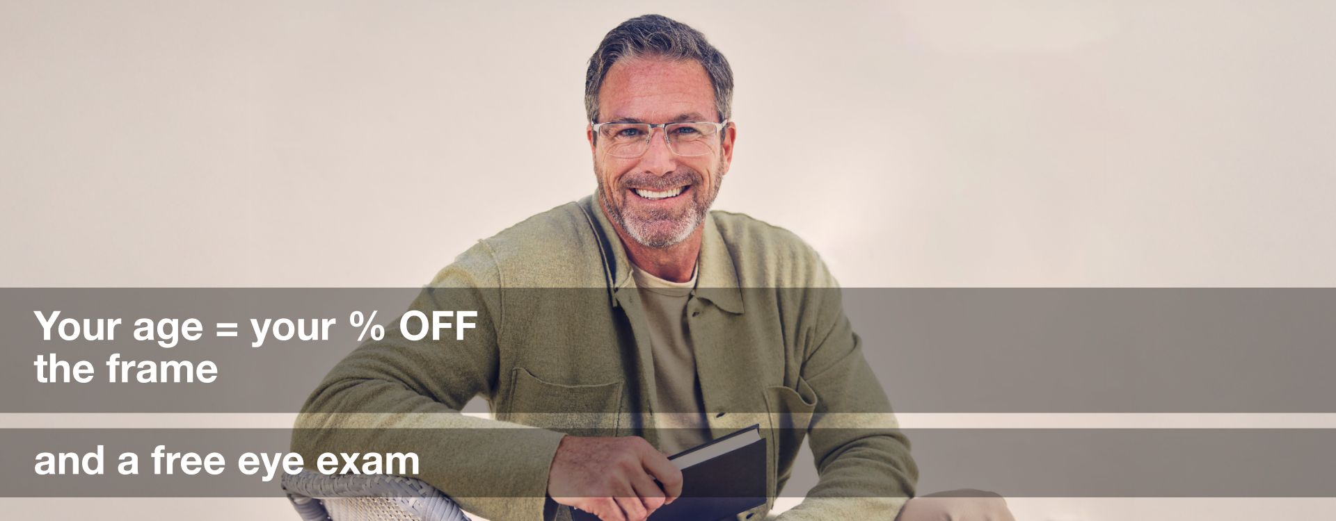 Your age = % discount Your age = % discount