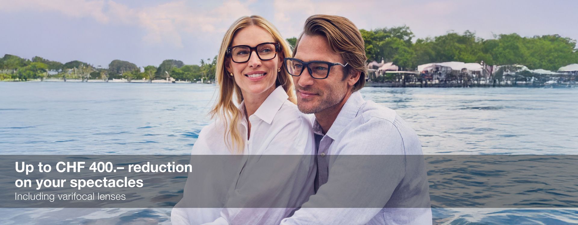 Get up to CHF 400 off your prescription glasses – progressive lenses included