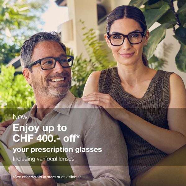 Jusqu'&agrave; CHF 400.- de rabais sur vos lunettes optiques