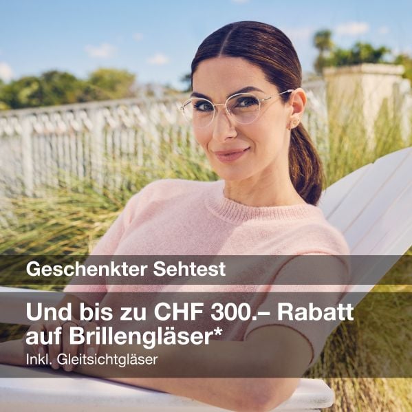 Bis zu CHF 400.- Rabatt auf Ihre Korrekturbrille