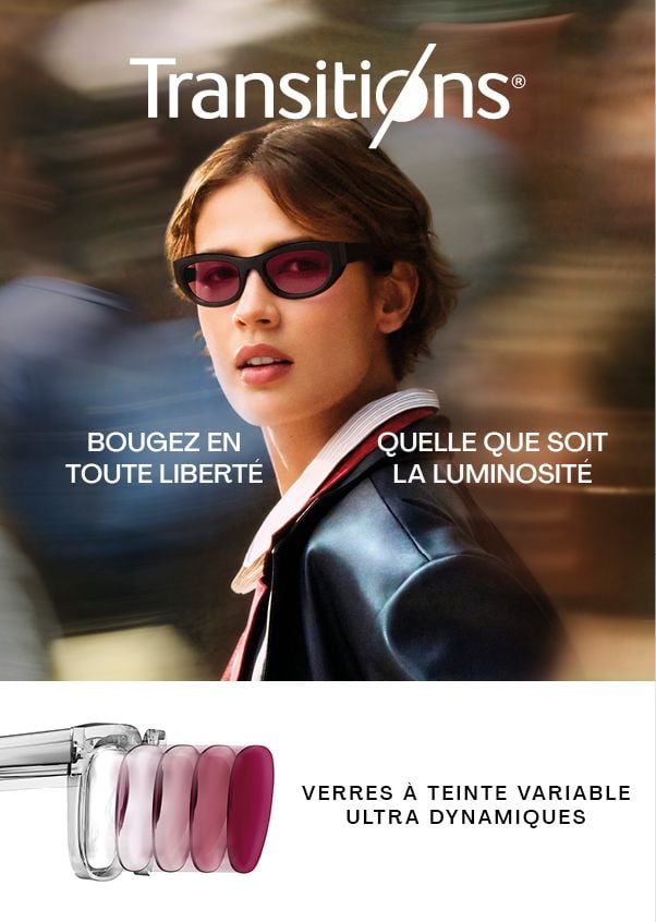 Transitions® : des verres intelligents à teinte variable