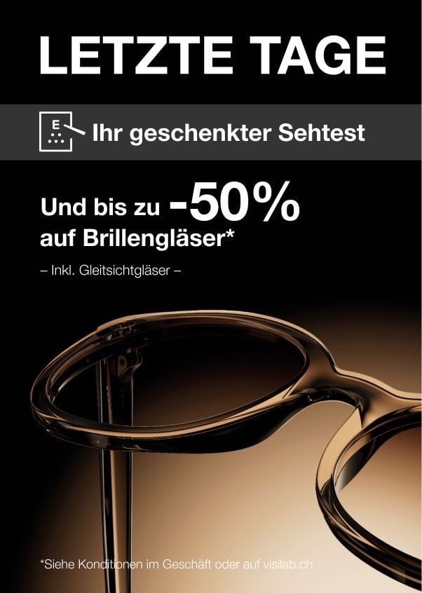 Bis zu -50% auf Brillengläser Inkl. Gleitsichtgläser