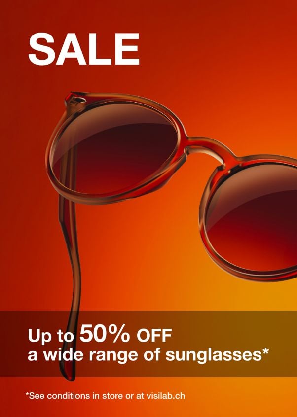 Sales : Up to 50% OFF a wide range of sunglasses
