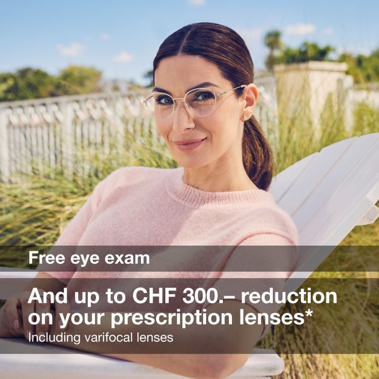 Your age = your % off the frame and a free eye exam